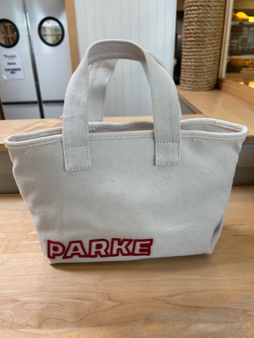 Parke x Target Canvas Tote with Red Logo